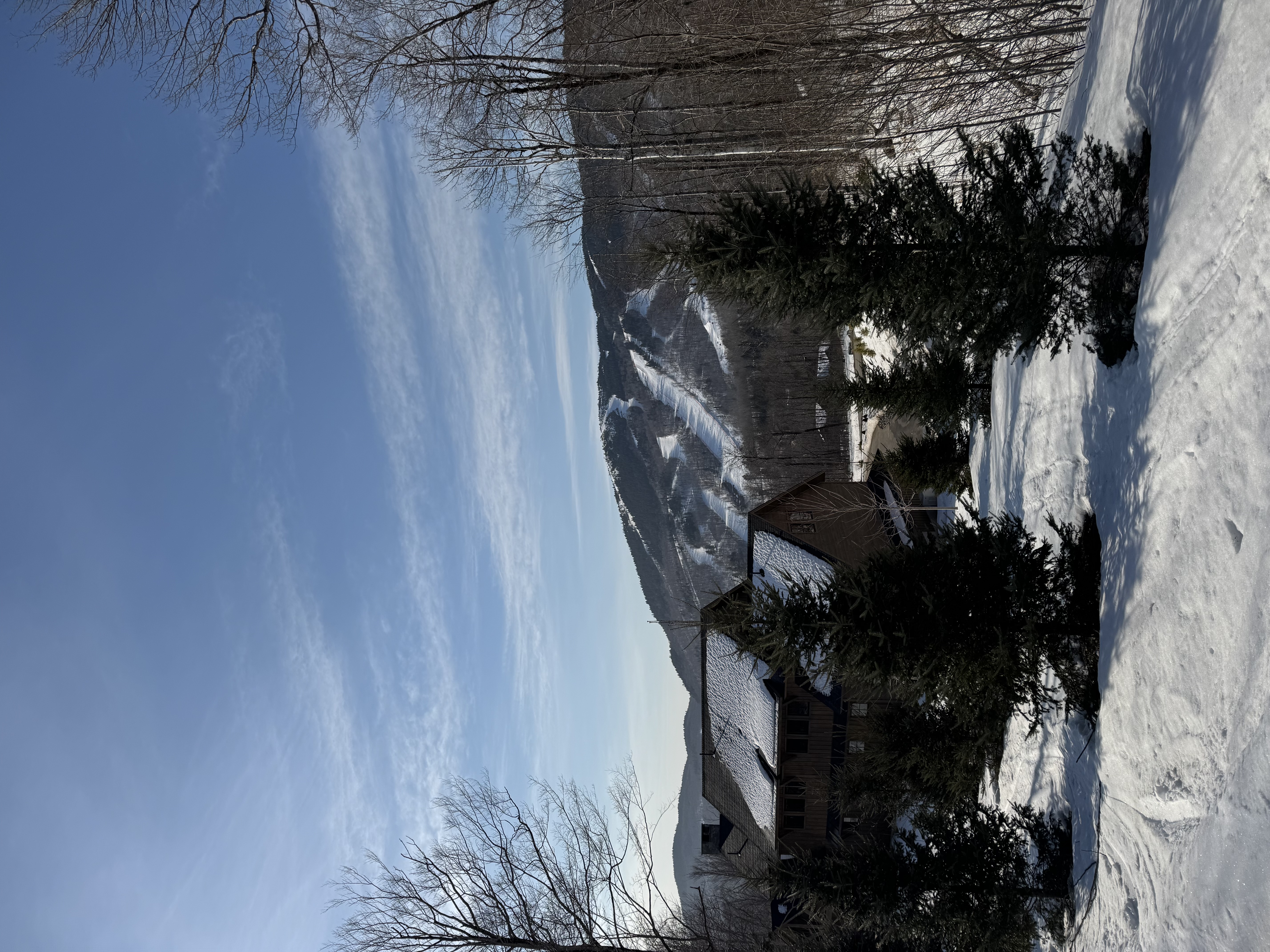 Exterior view of a DEK Builds mountain resort property