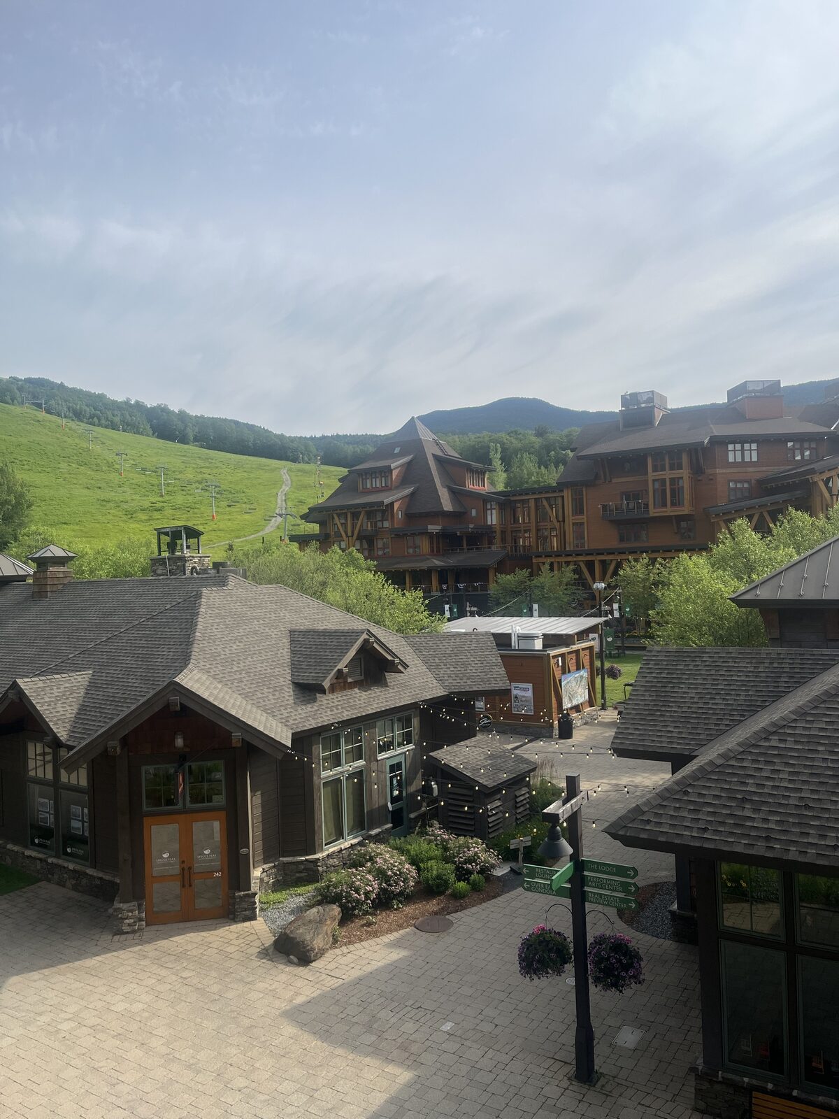 Spruce Peak mountain resort village, where Kaufman holds units as a passive investment through affiliated entities