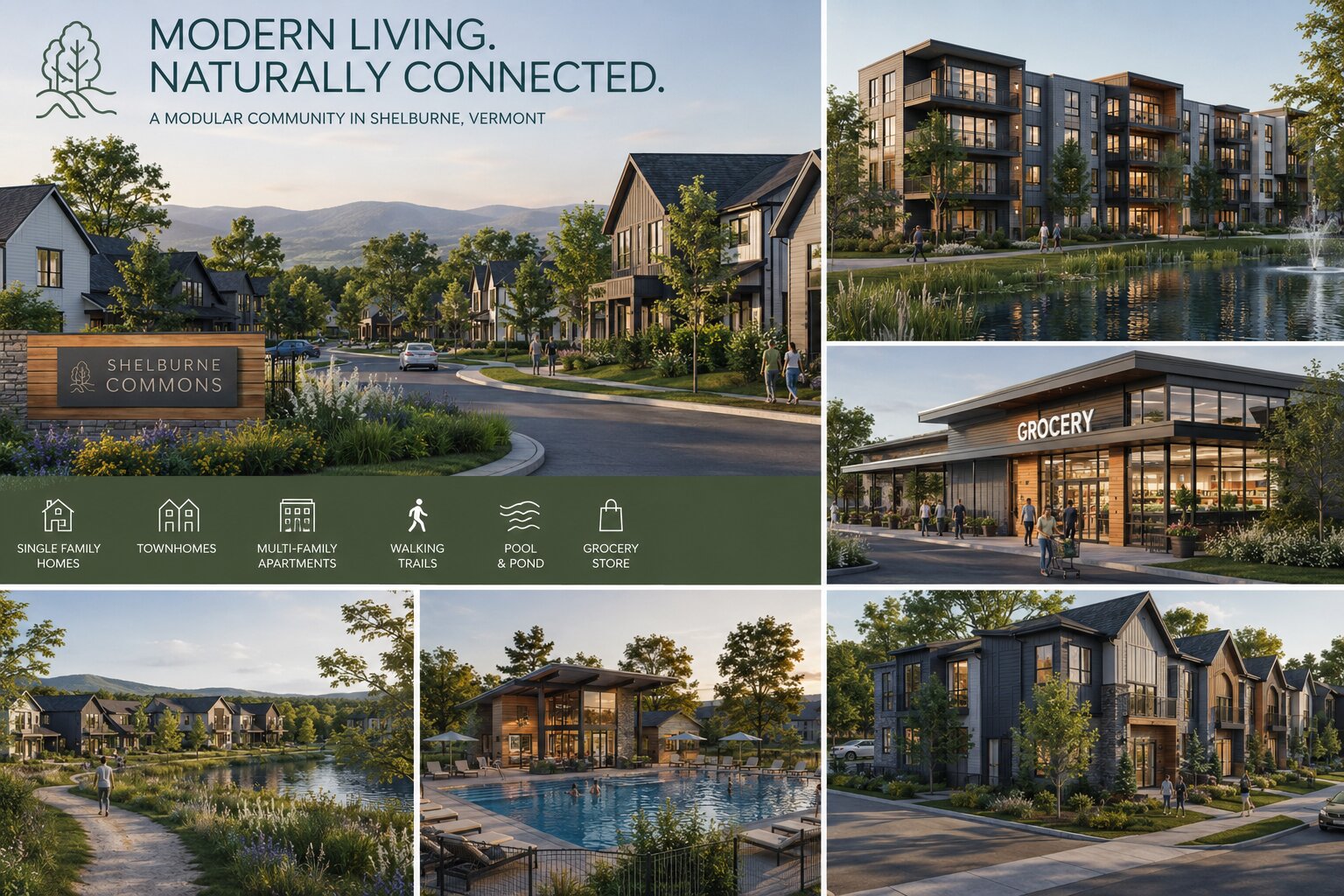 Shelburne Commons — a modular community concept in Shelburne, Vermont