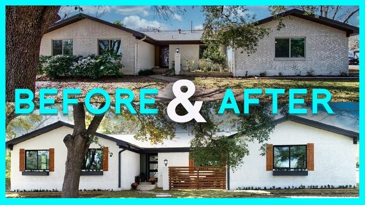 Exterior home makeover transformation